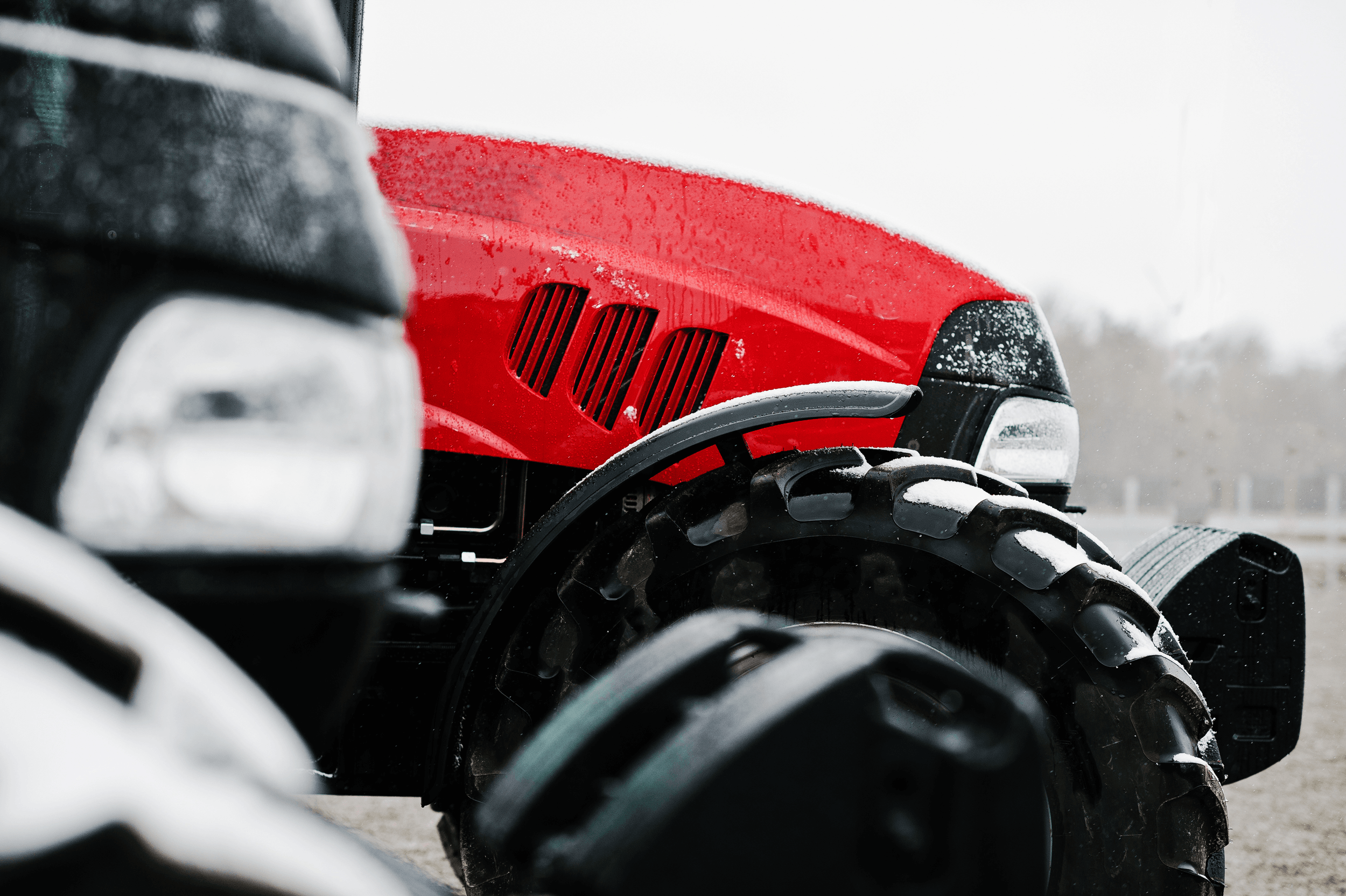 close-up-view-headlight-new-tractor